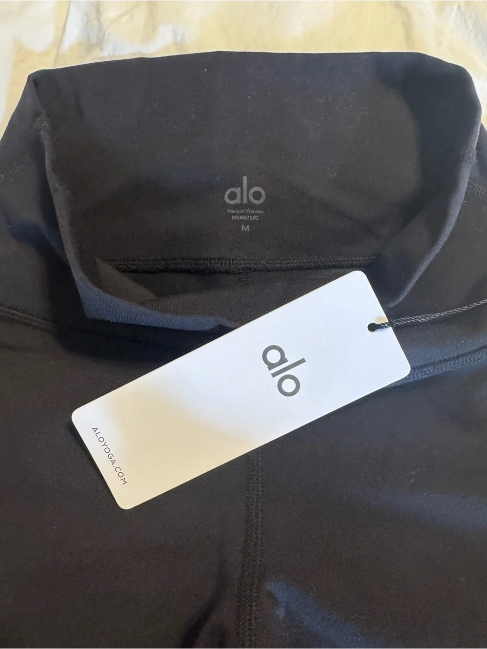 ALO Black 7/8 Airbrush High-Waist Leggings